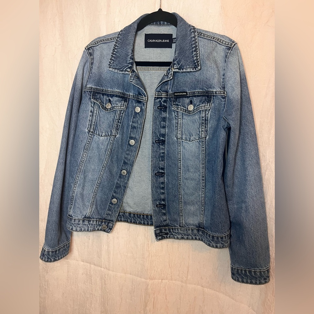 Calvin Klein Women's Light Blue Jean Jacket